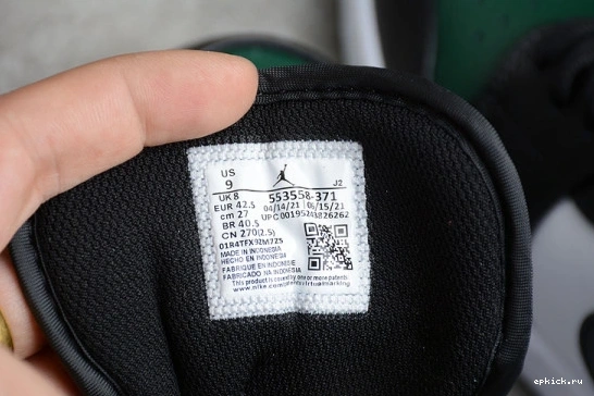 Rep EP JORDAN 1 - GREEN TOE 553558-371 553558-371 LOW 0512